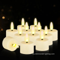 Decoración de velas parpadeador recargable led té vela luz